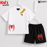 Soft Cotton Drop Shoulder T-Shirt & Shorts Set for Kids