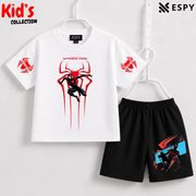 Soft Cotton Drop Shoulder T-Shirt & Shorts Set for Kids