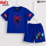 Soft Cotton Drop Shoulder T-Shirt & Shorts Set for Kids