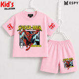 Soft Cotton Drop Shoulder T-Shirt & Shorts Set for Kids