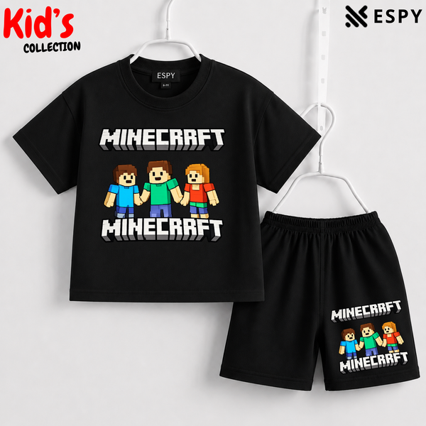 Premium Cotton Kids Co-Ord Set | Drop Shoulder T-Shirt & Shorts