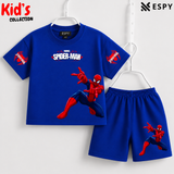 Soft Cotton Drop Shoulder T-Shirt & Shorts Set for Kids