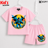 Soft Cotton Drop Shoulder T-Shirt & Shorts Set for Kids