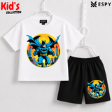 Soft Cotton Drop Shoulder T-Shirt & Shorts Set for Kids