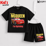 Soft Cotton Drop Shoulder T-Shirt & Shorts Set for Kids