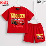Soft Cotton Drop Shoulder T-Shirt & Shorts Set for Kids