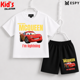 Soft Cotton Drop Shoulder T-Shirt & Shorts Set for Kids