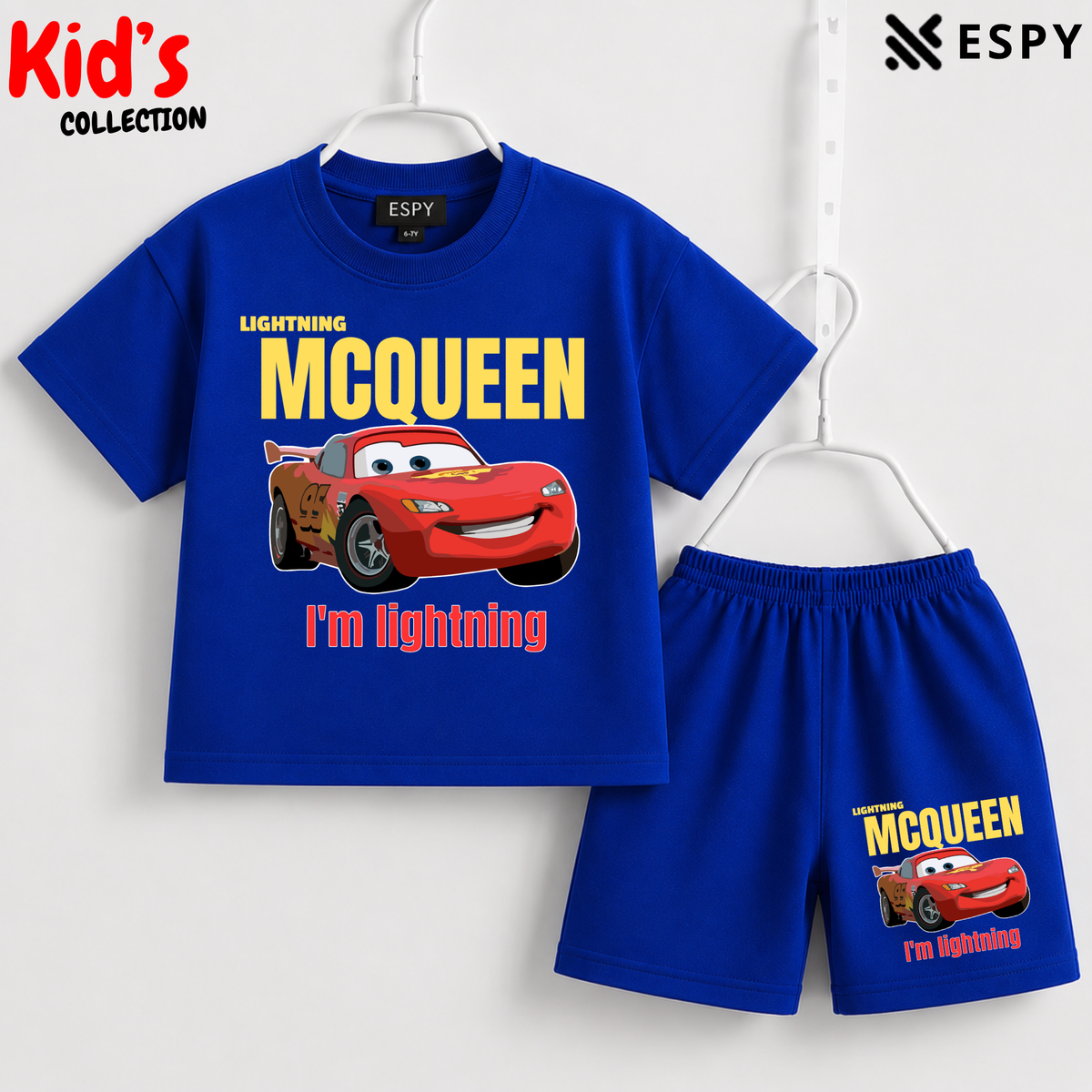 Soft Cotton Drop Shoulder T-Shirt & Shorts Set for Kids