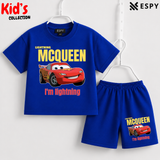 Soft Cotton Drop Shoulder T-Shirt & Shorts Set for Kids