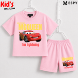 Soft Cotton Drop Shoulder T-Shirt & Shorts Set for Kids