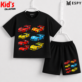 Soft Cotton Drop Shoulder T-Shirt & Shorts Set for Kids