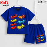 Soft Cotton Drop Shoulder T-Shirt & Shorts Set for Kids
