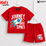Soft Cotton Drop Shoulder T-Shirt & Shorts Set for Kids
