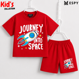 Soft Cotton Drop Shoulder T-Shirt & Shorts Set for Kids