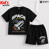 Soft Cotton Drop Shoulder T-Shirt & Shorts Set for Kids