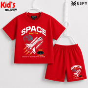 Soft Cotton Drop Shoulder T-Shirt & Shorts Set for Kids