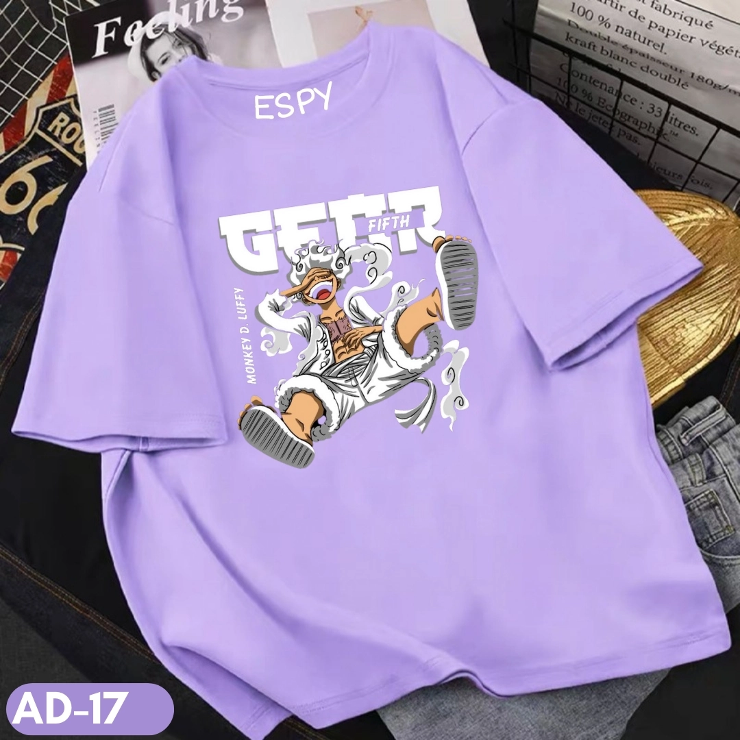 EspyBD One Piece Anime Oversized Tshirt EspyBD ANIME men one piece PRINTED T SHIRT