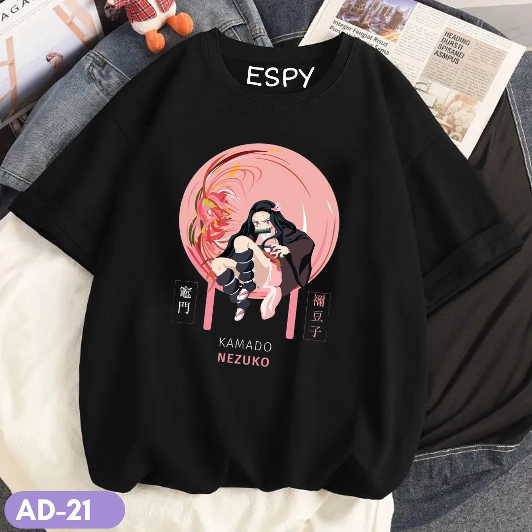 EspyBD Nezuko Kamado Oversized Tshirt EspyBD ANIME best selling PRINTED T SHIRT women