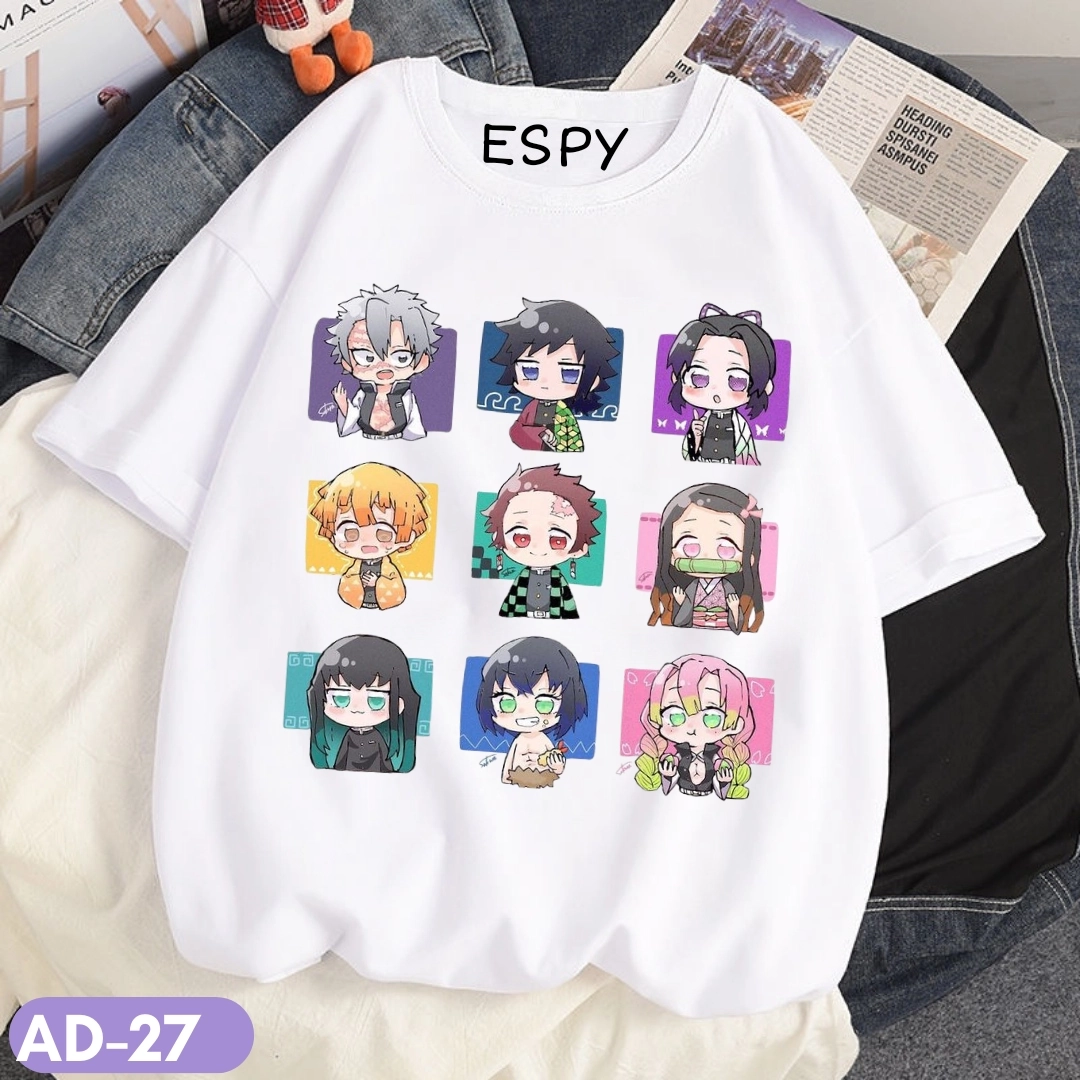 EspyBD Demon Slayer Oversized Tshirt EspyBD ANIME men PRINTED T SHIRT women