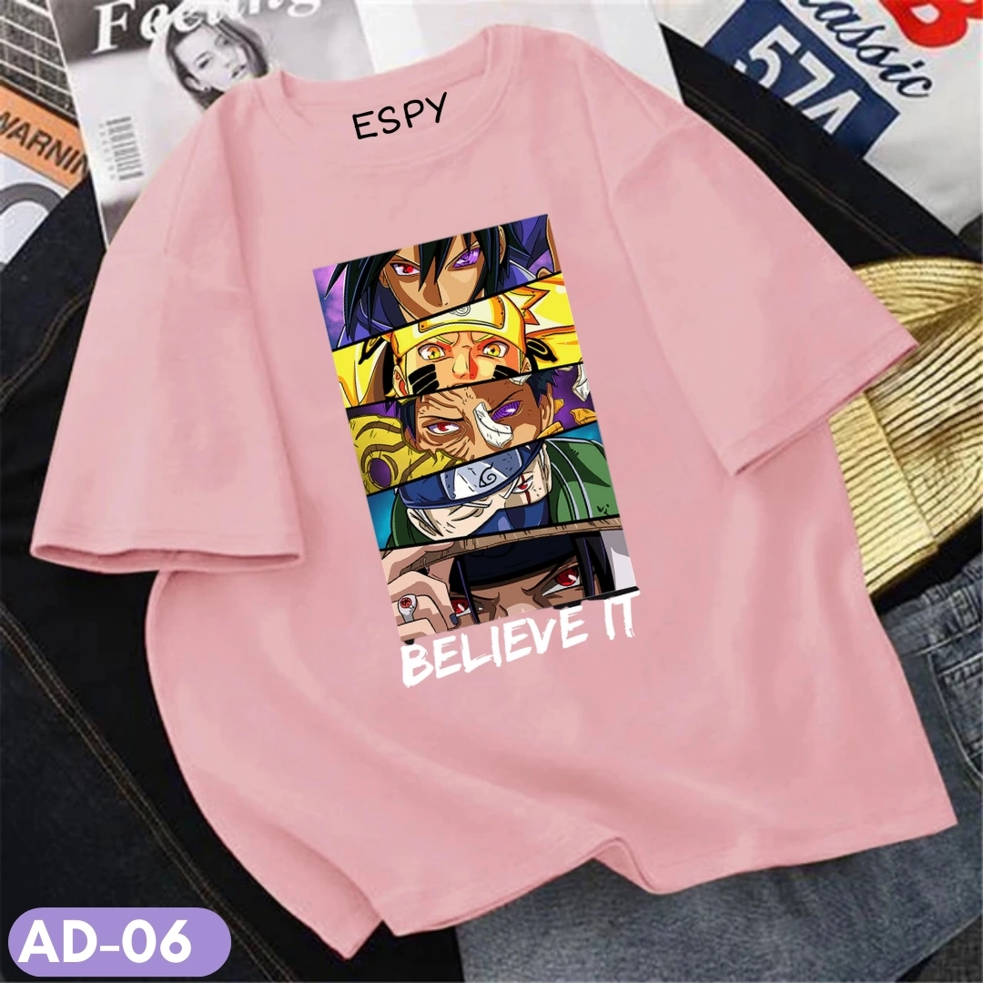 EspyBD Anime Oversized Tshirt EspyBD ANIME men naruto PRINTED T SHIRT women