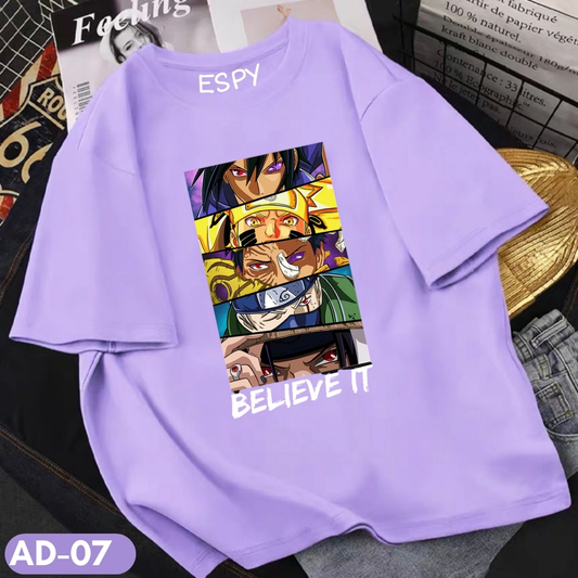 EspyBD Anime Oversized Tshirt EspyBD ANIME men naruto PRINTED T SHIRT women