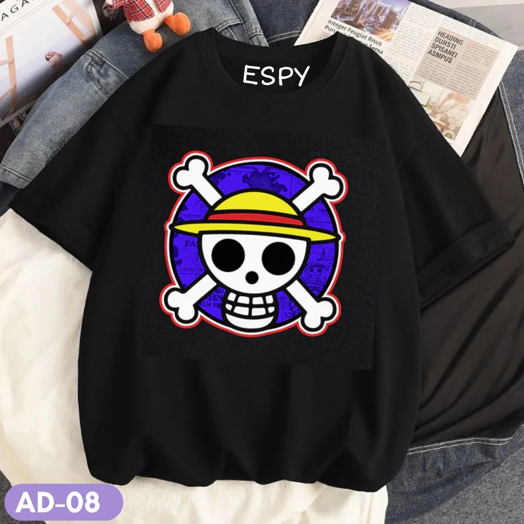 EspyBD One Piece  Anime Oversized Tshirt EspyBD ANIME men one piece PRINTED T SHIRT