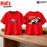 Racing Car Kids Drop Shoulder T-Shirt – Boys & Girls
