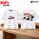 Racing Car Kids Drop Shoulder T-Shirt – Boys & Girls