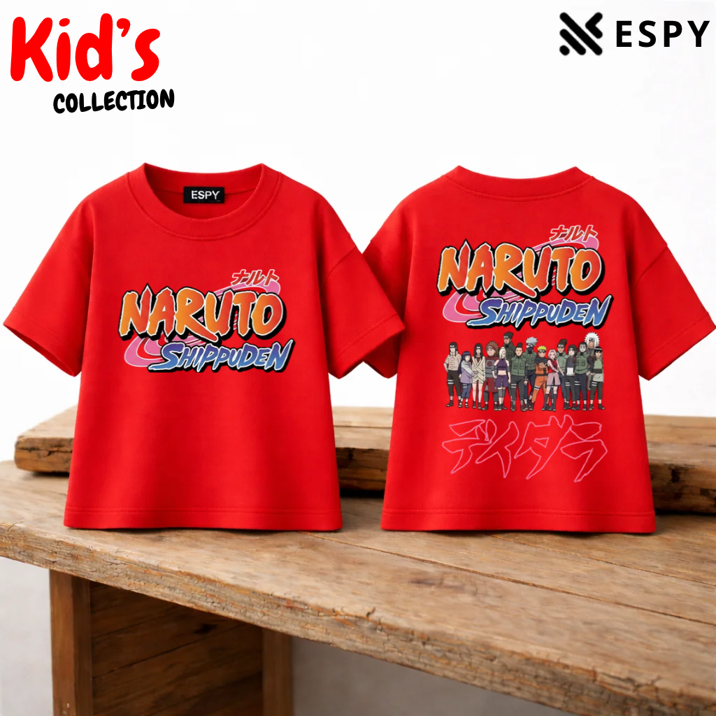 Naruto Shippuden Kids Drop Shoulder T-Shirt – Boys & Girls