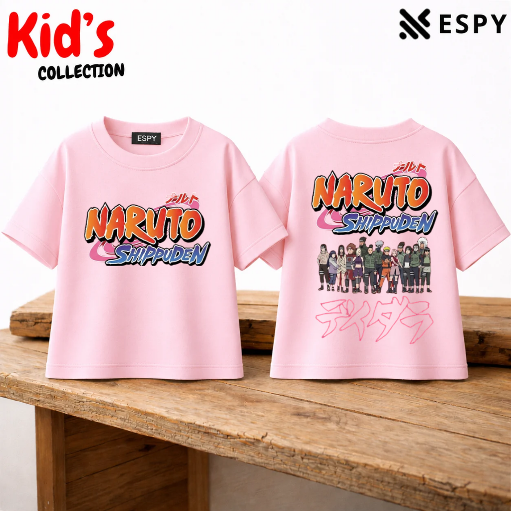 Naruto Shippuden Kids Drop Shoulder T-Shirt – Boys & Girls