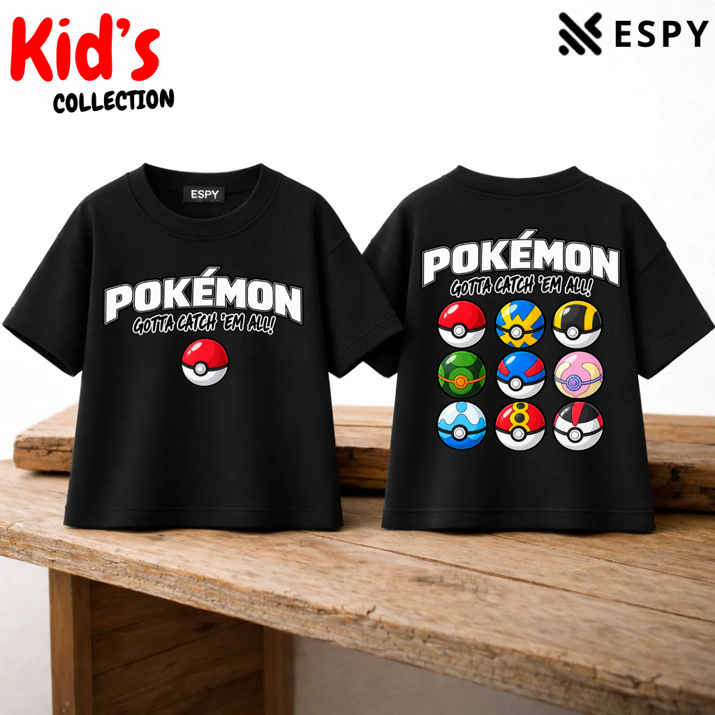 Pokémon Kids Drop Shoulder T-Shirt – Boys & Girls
