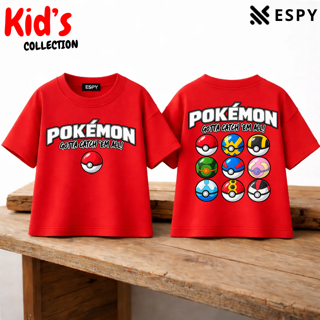 Pokémon Kids Drop Shoulder T-Shirt – Boys & Girls