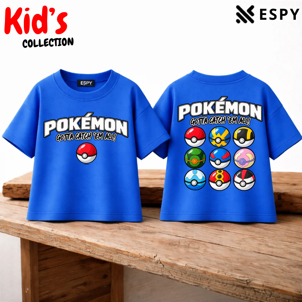 Pokémon Kids Drop Shoulder T-Shirt – Boys & Girls