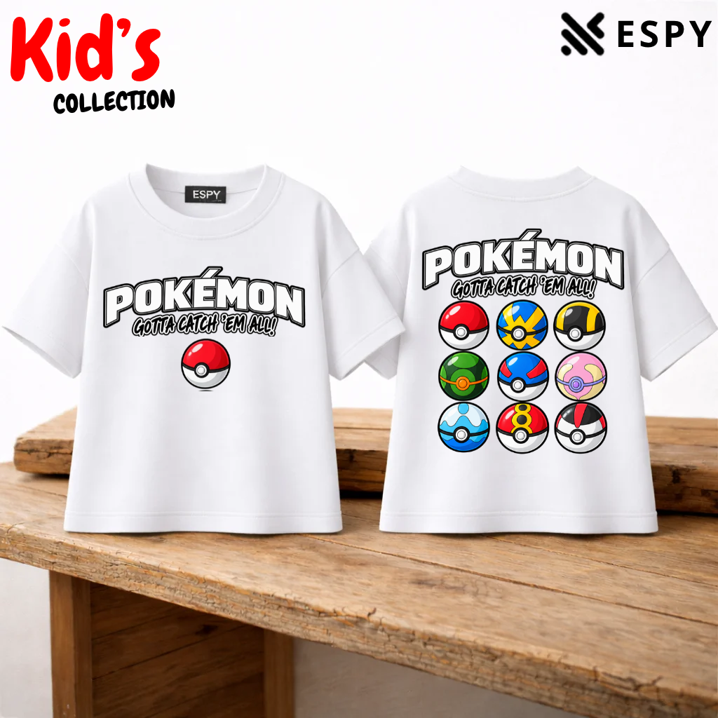 Pokémon Kids Drop Shoulder T-Shirt – Boys & Girls