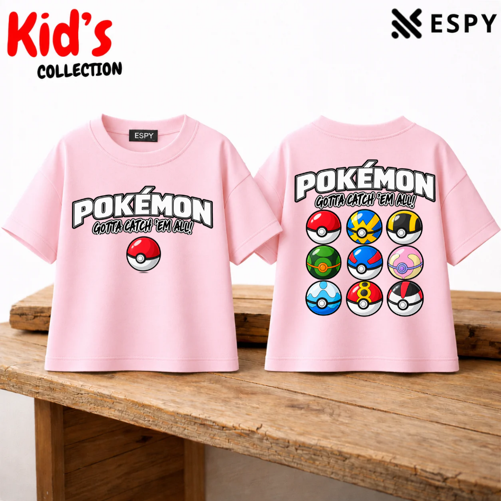 Pokémon Kids Drop Shoulder T-Shirt – Boys & Girls
