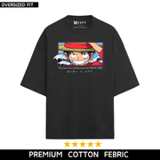 EspyBD One Piece Luffy Oversized T shirt EspyBD ANIME men one piece PRINTED T SHIRT women