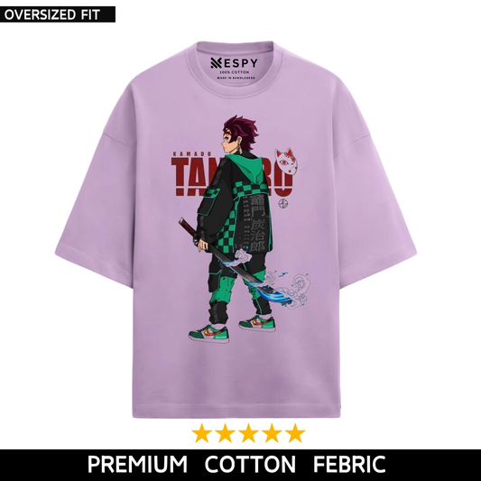 EspyBD Tanjiro Kamado Oversized t shirt EspyBD ANIME Demon Slayer men PRINTED T SHIRT women