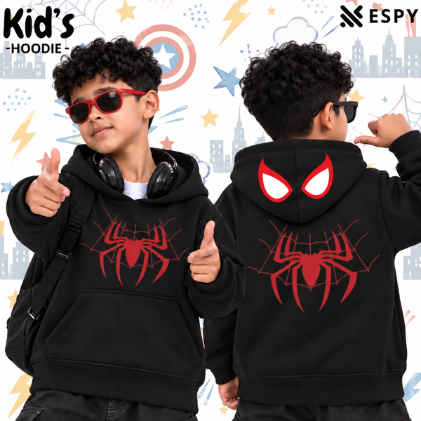 Kids Spider-Man Inspired Cotton Hoodie – 12/14 Year