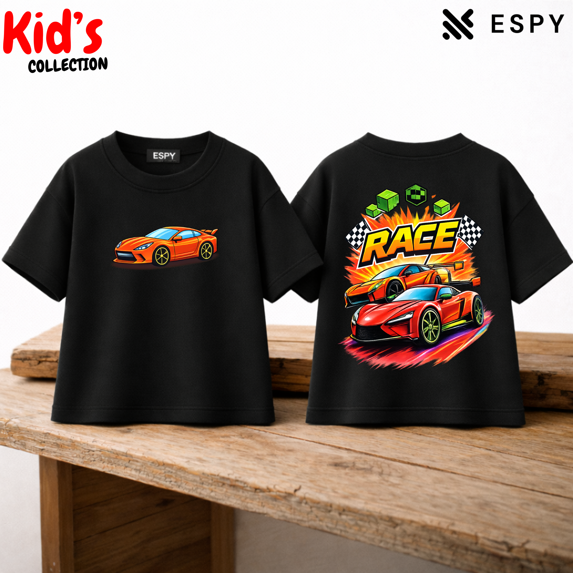 Kid's Premium Drop Shoulder T shirt -  Both side design