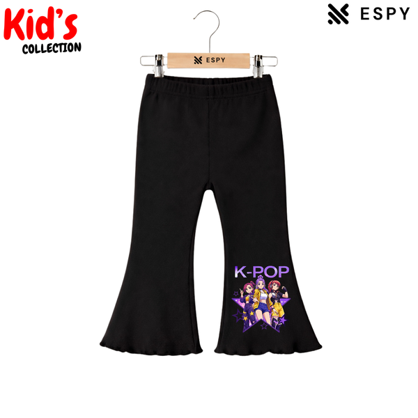Elegant Comfortable Flared Cut Pants for Girls - Casual & Fashion Wear