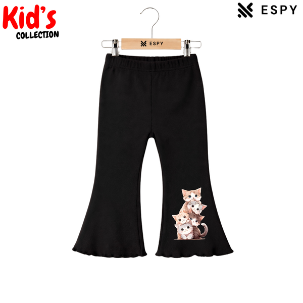 Elegant Comfortable Flared Cut Pants for Girls - Casual & Fashion Wear