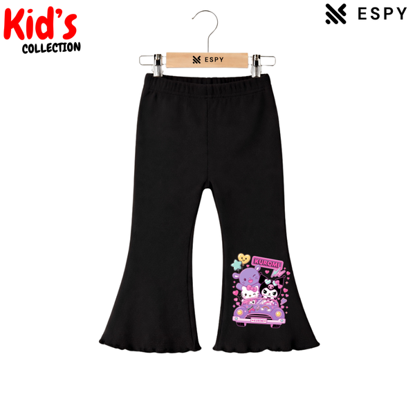 Elegant Comfortable Flared Cut Pants for Girls - Casual & Fashion Wear