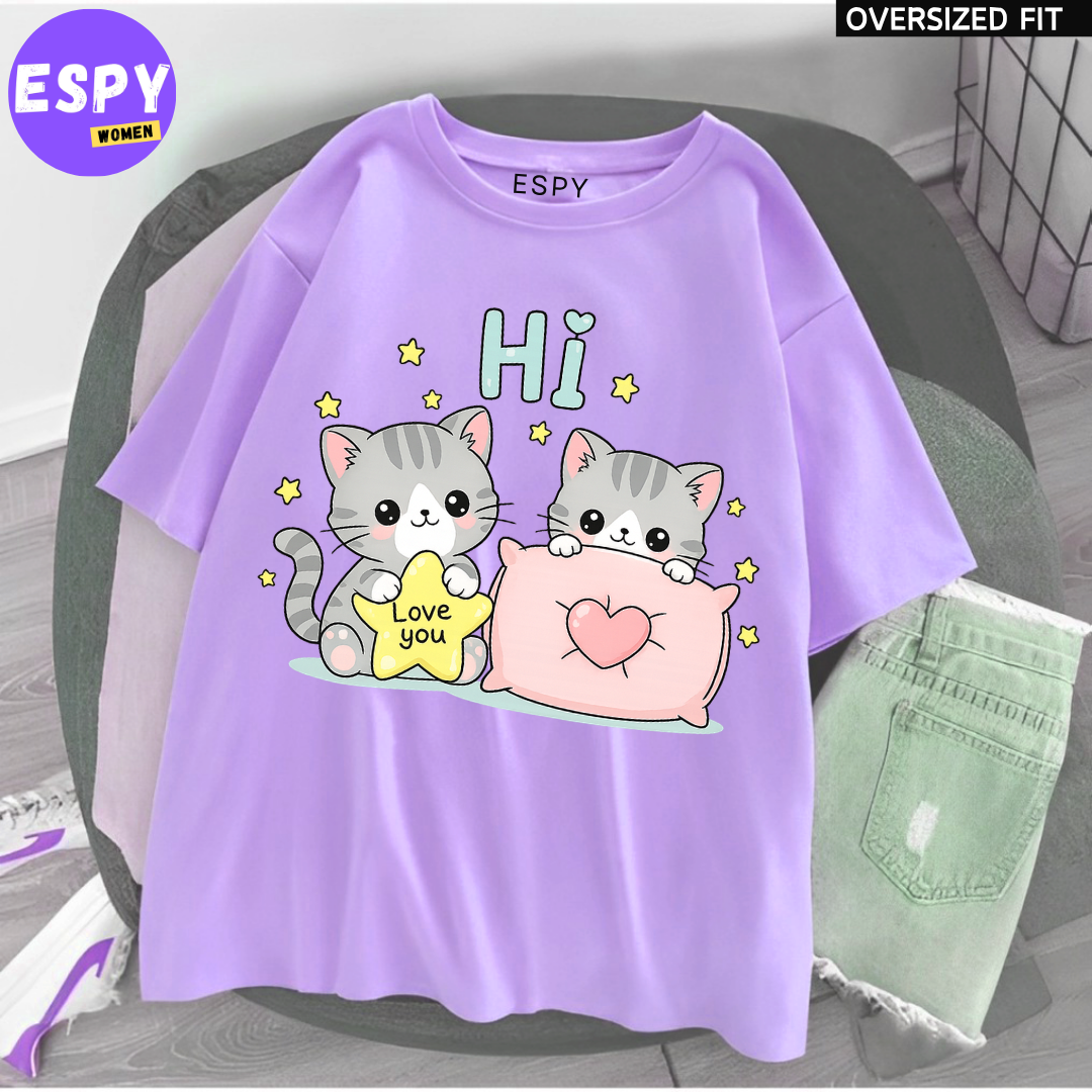 Urban Kawaii Oversized T-Shirt – Women’s Loose Summer Fit