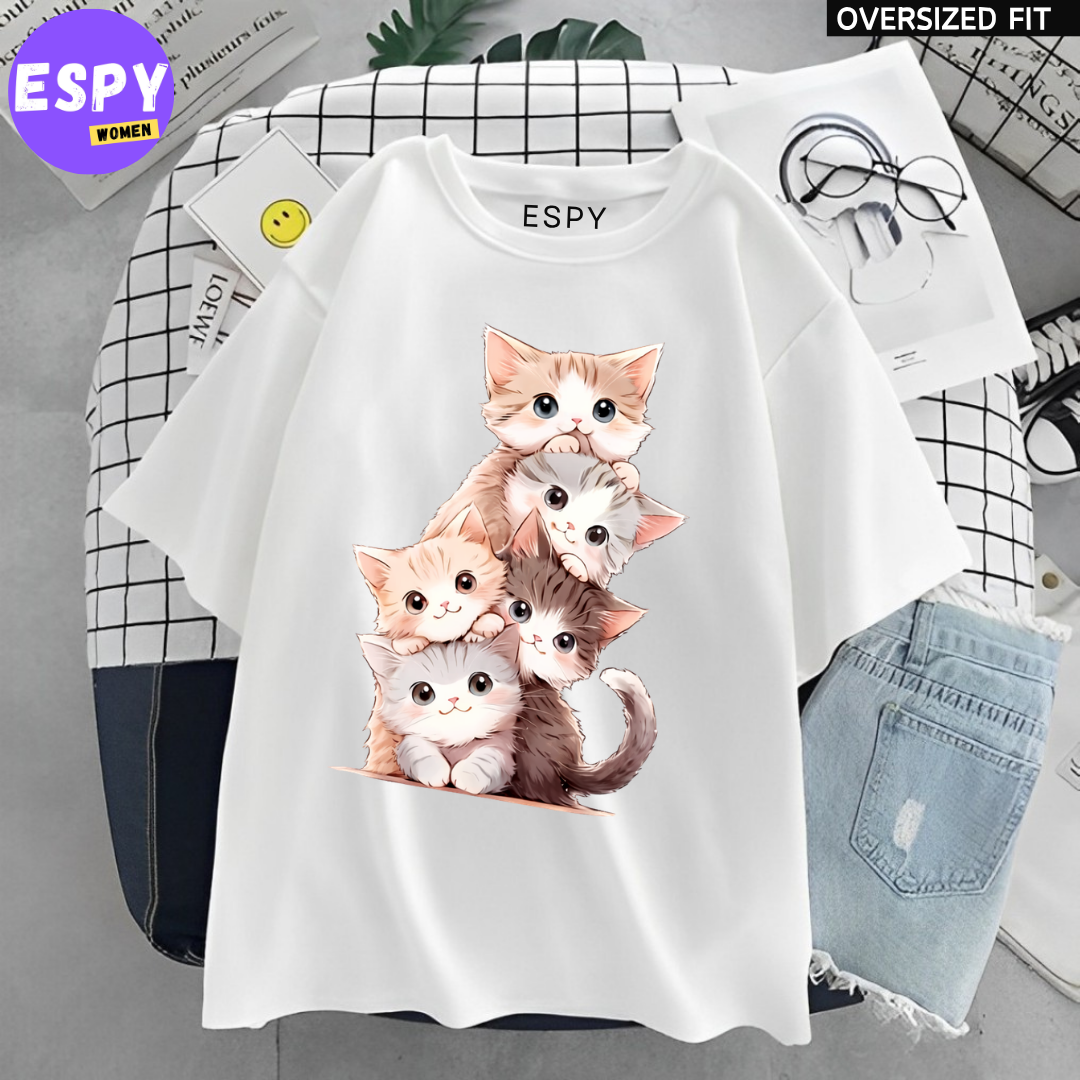 Urban Kawaii Oversized T-Shirt – Women’s Loose Summer Fit
