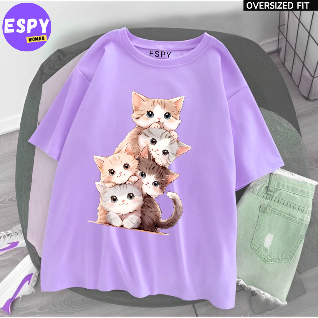 Urban Kawaii Oversized T-Shirt – Women’s Loose Summer Fit