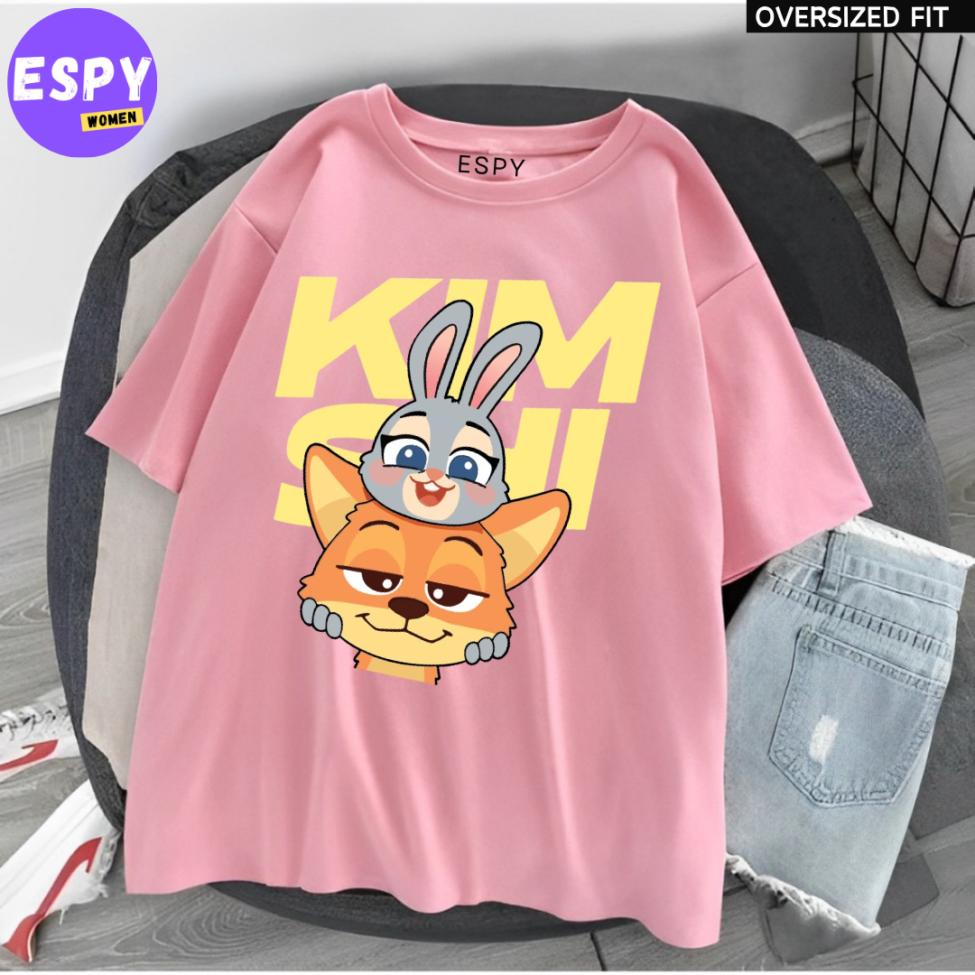 Urban Kawaii Oversized T-Shirt – Women’s Loose Summer Fit