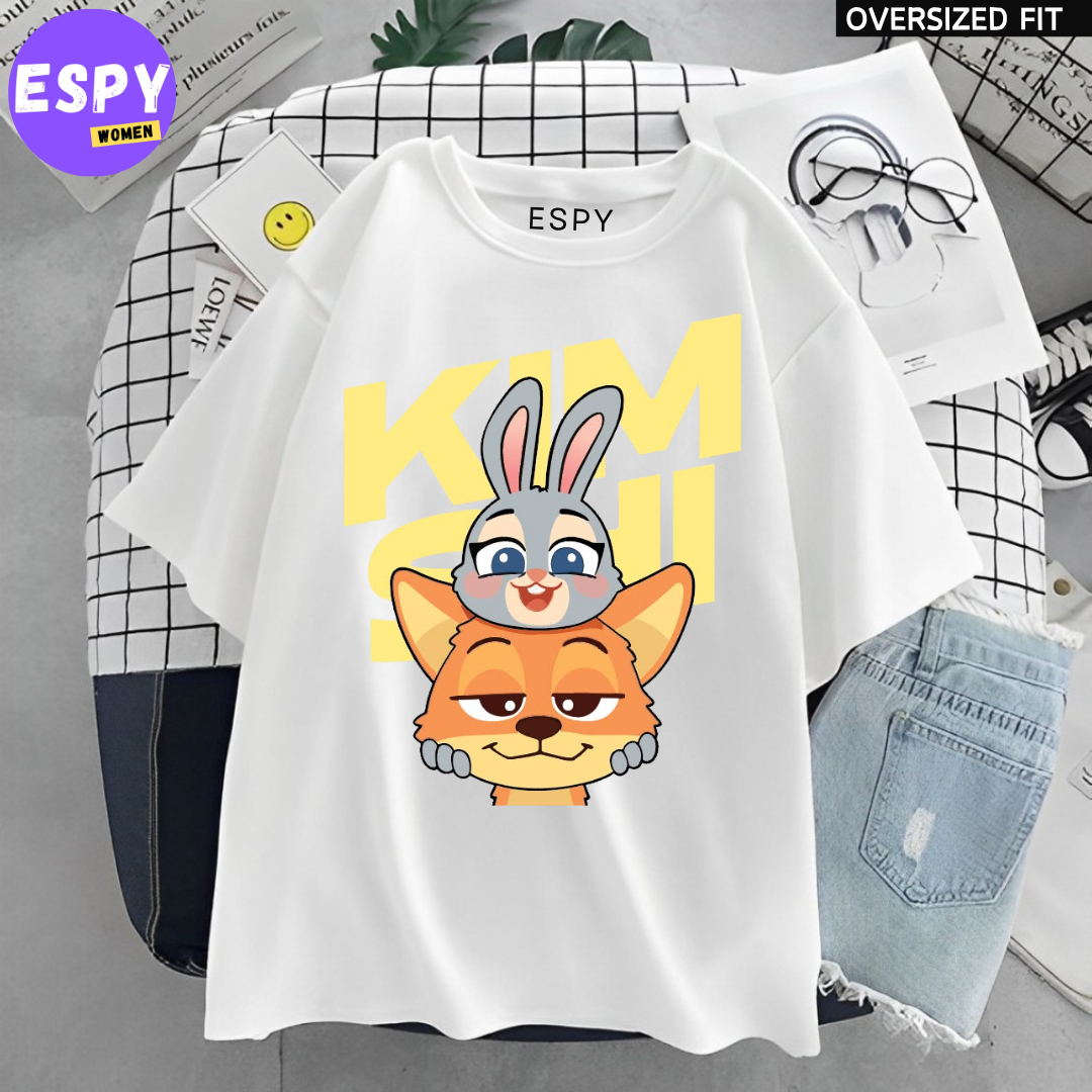 Urban Kawaii Oversized T-Shirt – Women’s Loose Summer Fit