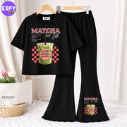 Trendy Women’s Co-Ord Set – Loose Fit Tee & Bootcut Pants