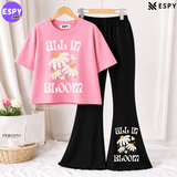 Trendy Women’s Co-Ord Set – Loose Fit Tee & Bootcut Pants