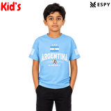 Kids Argentina World Cup Cotton Drop Shoulder T-Shirt